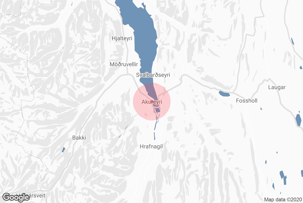 Akureyri Guide To Iceland   Staticmap Jpg